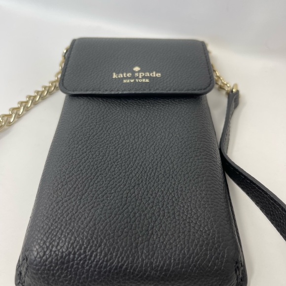 NEW Kate Spade Larchment Ave North South Crossbody Phone Black Case - Picture 4 of 10